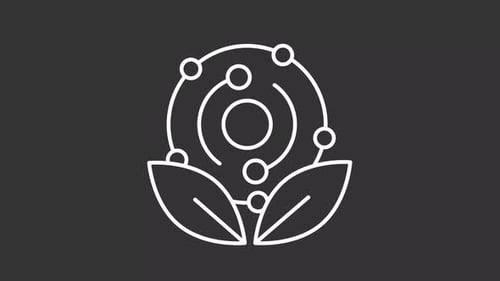 Animated Eco Science Technology Flat Design Icon