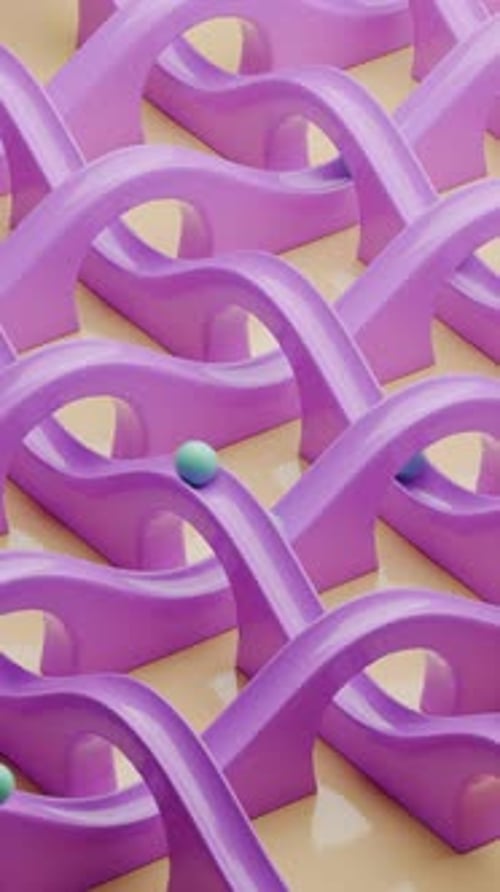 Animación 3D Slide Balls Loop