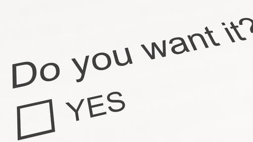Question and Answer Do you Want It Yes