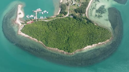 Island with Lush Greenery Surrounded By Calm Turquoise Sea Lipa Noi Ko Samui Thailand