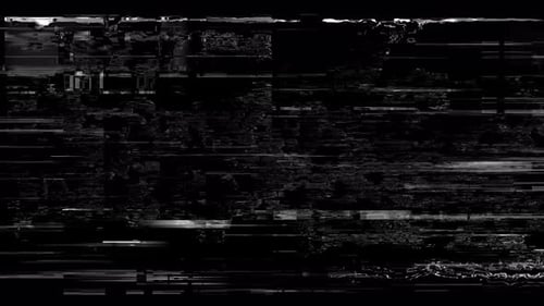 Corruption Collection: Un fondo negro de Ciencia ficción con un efecto de avance rápido que no funciona