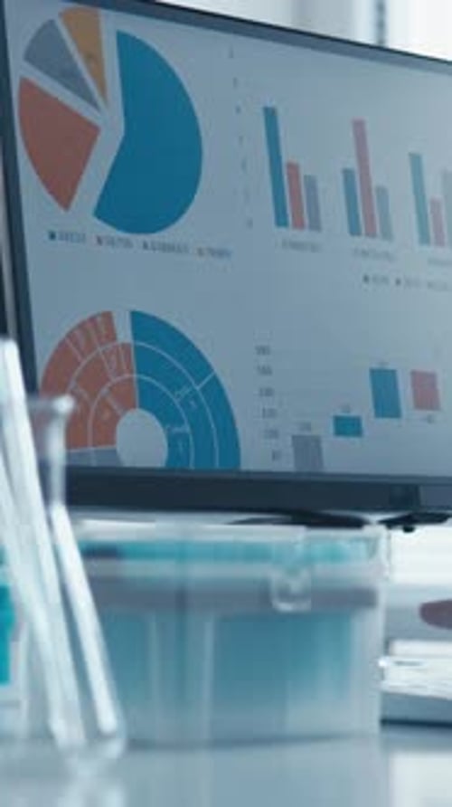 In a Wellequipped Lab a Skilled Scientist Analyzes Complex Data with Advanced Tools and Collaborates