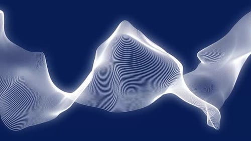 Abstract Flowing Wireframe Wave Background Loop