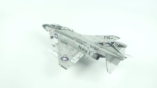 Assembly Model Of The American F 4 Phantom Ii Fighter.