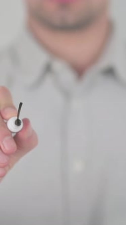 Lease, Writing on Screen with Hand, Vertical Video