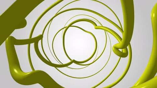 Abstract Fluid Lines Changing Colors Looping Background