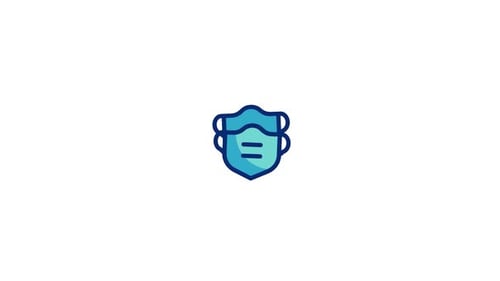Animiertes Gesichtsmasken-Symbol