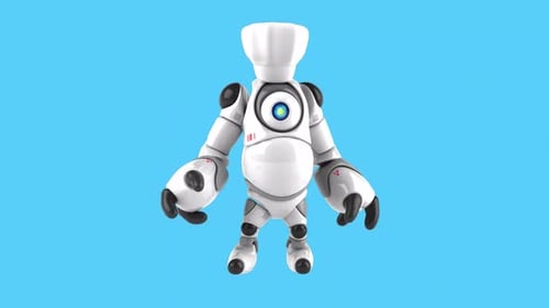 Fun 3D robot talking (with alpha channel)