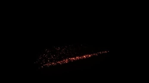 Golden Sparkling Particle Sweep Reveal