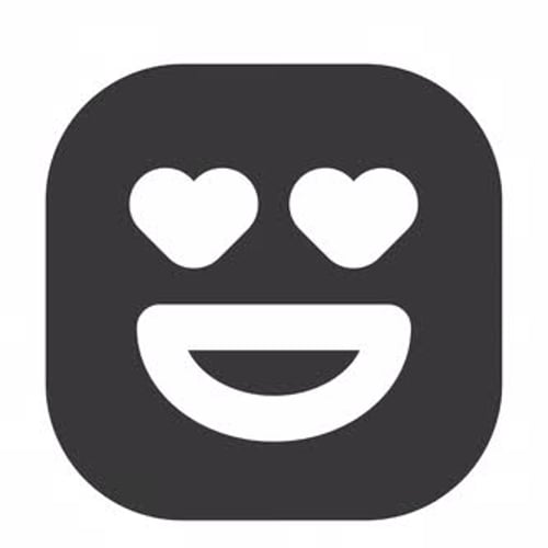 Animated Heart Eyes Emoji Icon Loop