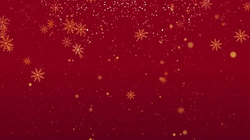 Christmas Particles Red Background