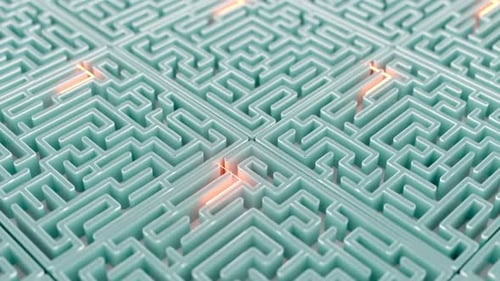 Maze Horizontal Movement with Line Animation 2
