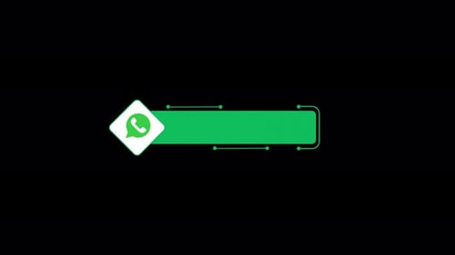 Whatsapp Social Media Elements Account Alpha Channel 4K