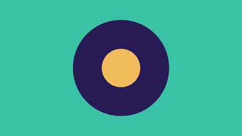 Minimalist Expanding Circle Flat Design Transition