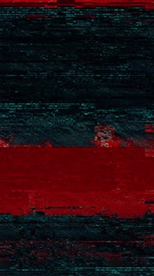 Distorted Digital Glitch Static Effect Vertical Background