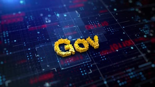 Pixelated Acronym GOV