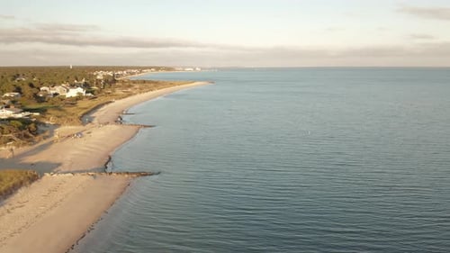4K Aerial Footage Golden Hour Cape Cod