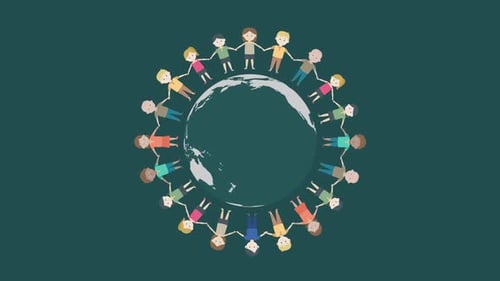 Das Konzept eines globalen Dorfes verbindet Menschen auf der ganzen Welt