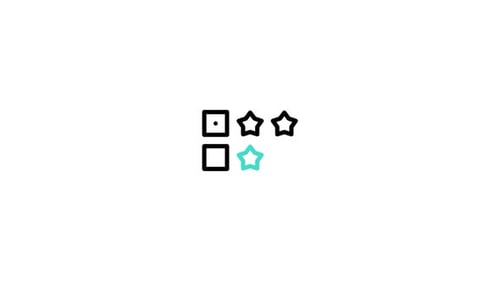 Animated Flat Design UI Checkbox and Star Rating Icons