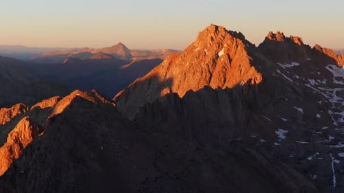 Soleil : Windom Peak, sommet estival, coucher de soleil, mont Eulos, nord, neige, quatorzième, Colorado, San Juan
