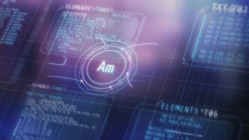 Infográficos de inteligência artificial e matriz de dados