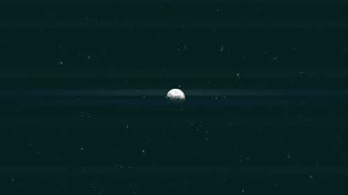 Rotating Earth from Space with Glowing City Lights