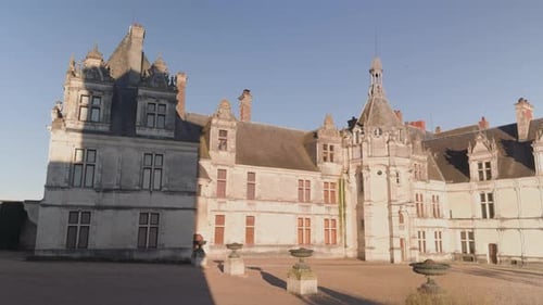 Majestic Chateau with beautiful Architecture on a Sunny Day