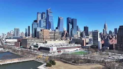 Downtown New York At Manhattan In New York United States.