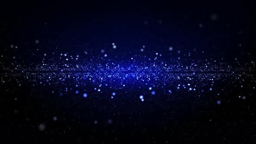 Blue Particles Background Loop