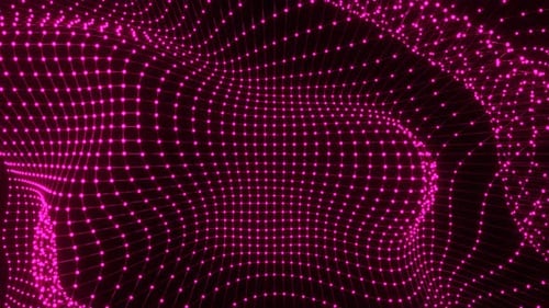 Pink Liquid Changing Grid Background Vj Loop In 4K