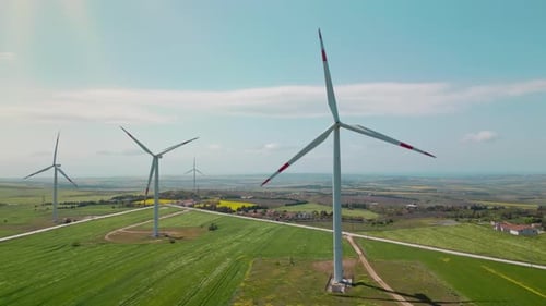 Wind Turbine Power Generator - 4K