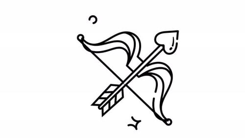 Animated Cupid's Arrow: A Valentine's Day Icon