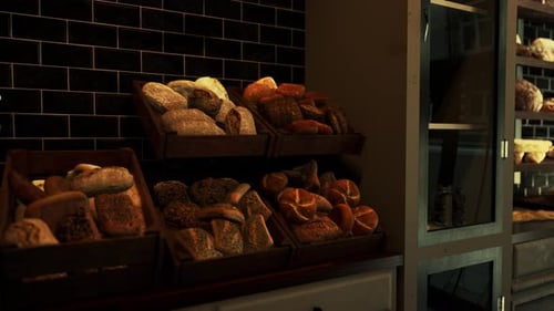 Bustling Bakery Bursting With Freshly Baked Goods