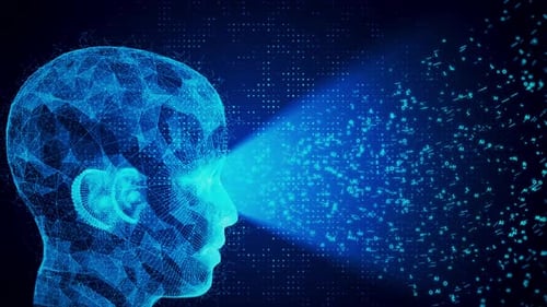 Cybertechnologie, Innovation, Künstliche Intelligenz, KI, Gehirnanimation