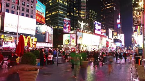 New York City - May 19: Time Lapse of Times Square