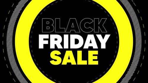 Dynamic Black Friday Sale Text Reveal Title Animation