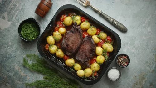 Tasty Roasted Duck or Goose Breast
