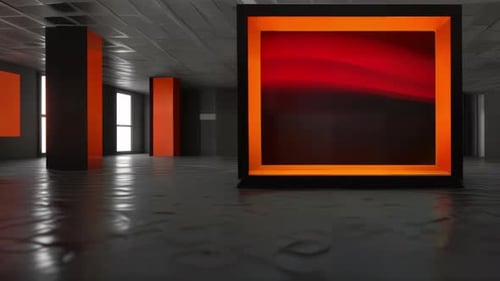 Modern Virtual TV Studio: Captivating Set for Engaging Multimedia Production