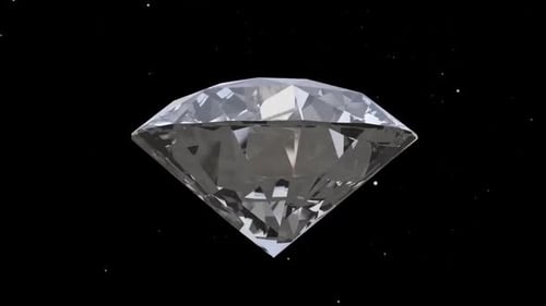 Elegant 3D Diamond Gemstone Rotation Animation