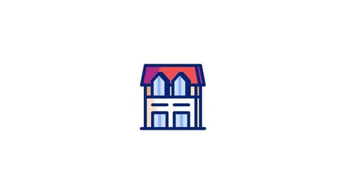 Animiertes Haus-Symbol