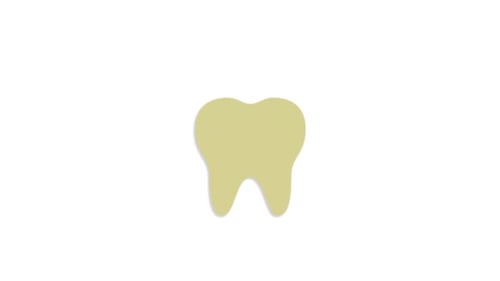 Animated Tooth Icon with Sparkle Effect