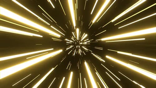 Light Yellow Hyper Space Jump Background Vj Loop I 4K
