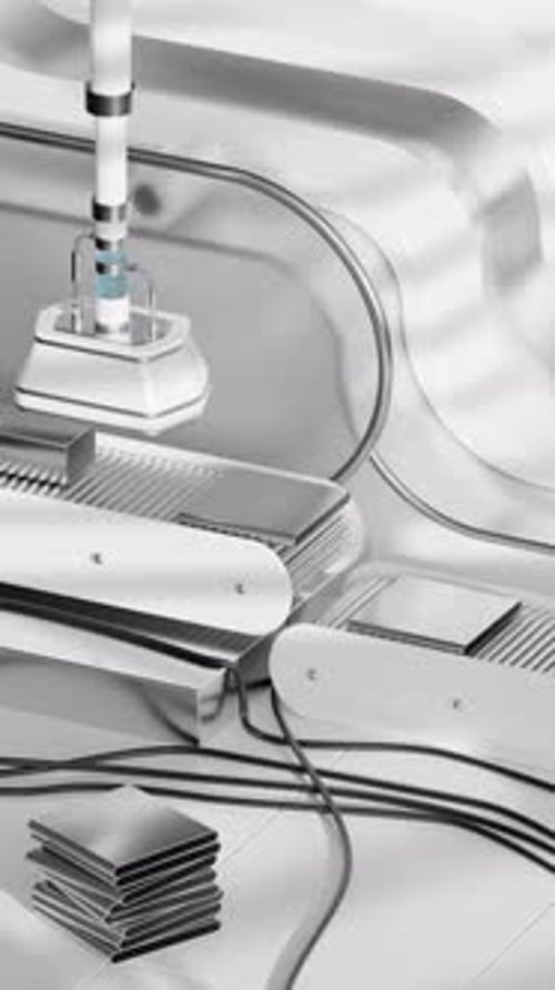 3D Battery Factory Machine Loop