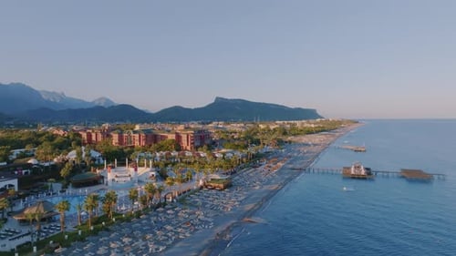 Flight Over the Coastline