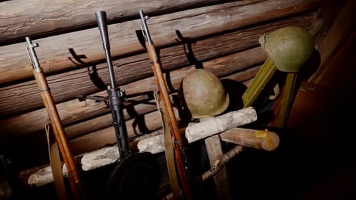 Installation Trenches of the Great Patriotic War Ancient Small Arms