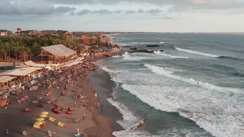 Aerial view of Canggu, Bali