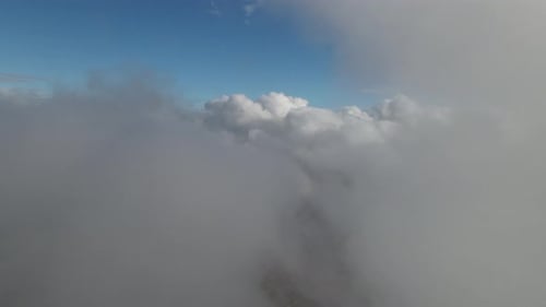 Cloudy Weather Drone Shot