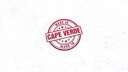 Made In Cape Verde Rubber Stamp