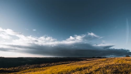 Storm clouds comming. The formation of storm cloud time lapse video.