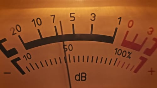 Medidor VU de Audio Clásico con Aguja de Precisión